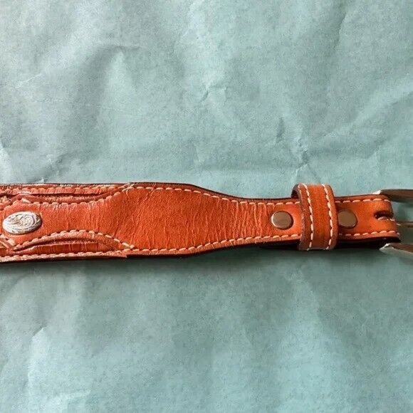 CIRCLE OF YOAKUM HANDMADE LEATHER AND WOVEN BELT - Picture 9 of 12